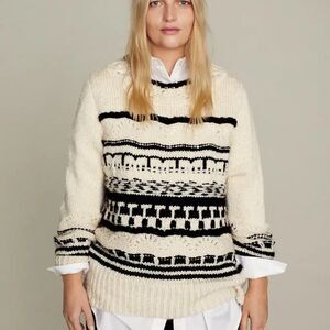 Mango Open Knit Sweater New